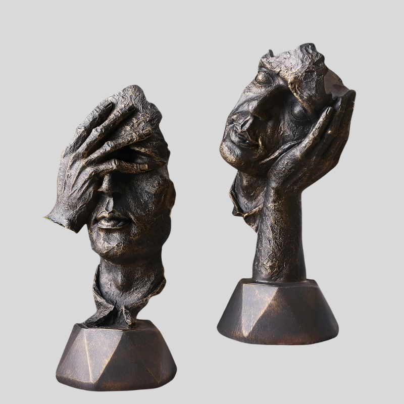 FaceArt | Sculpture de Visage Abstraite – Décoration Murale Artistique et Moderne | Valuna