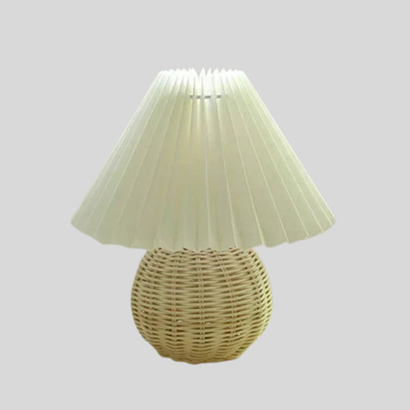 Plissé Glow | Lampe De Table Avec Abat-Jour De Luxe Plissé | Valuna