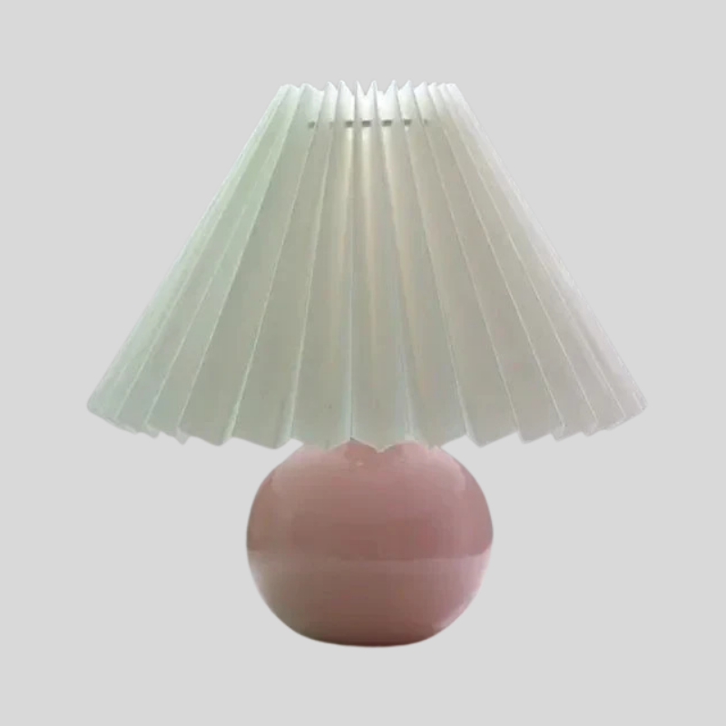 Plissé Glow | Lampe De Table Avec Abat-Jour De Luxe Plissé | Valuna