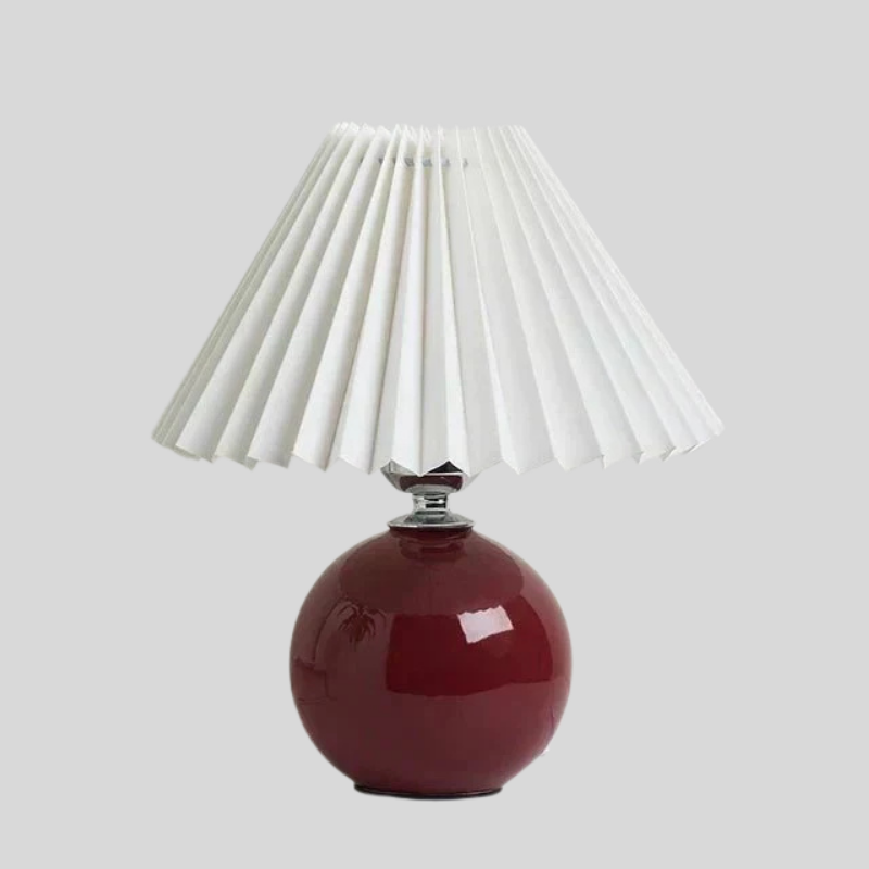 Plissé Glow | Lampe De Table Avec Abat-Jour De Luxe Plissé | Valuna