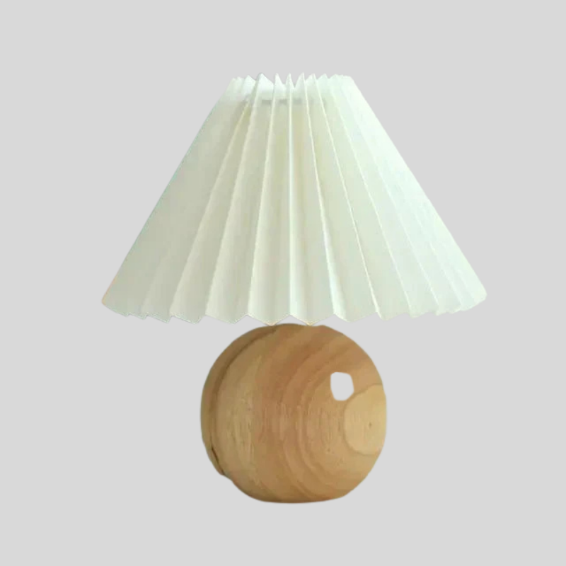 Plissé Glow | Lampe De Table Avec Abat-Jour De Luxe Plissé | Valuna