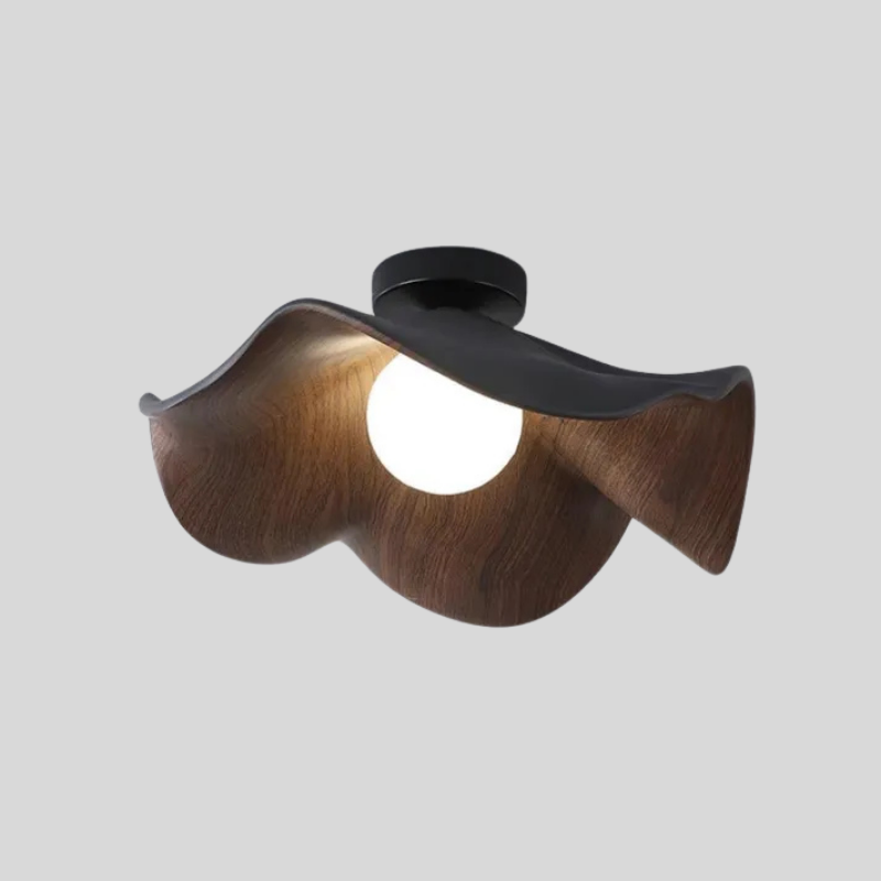 ZenBloom | Lampe de Plafond Unique en Matériaux Naturels – Élégance Organique & Design Moderne | Valuna