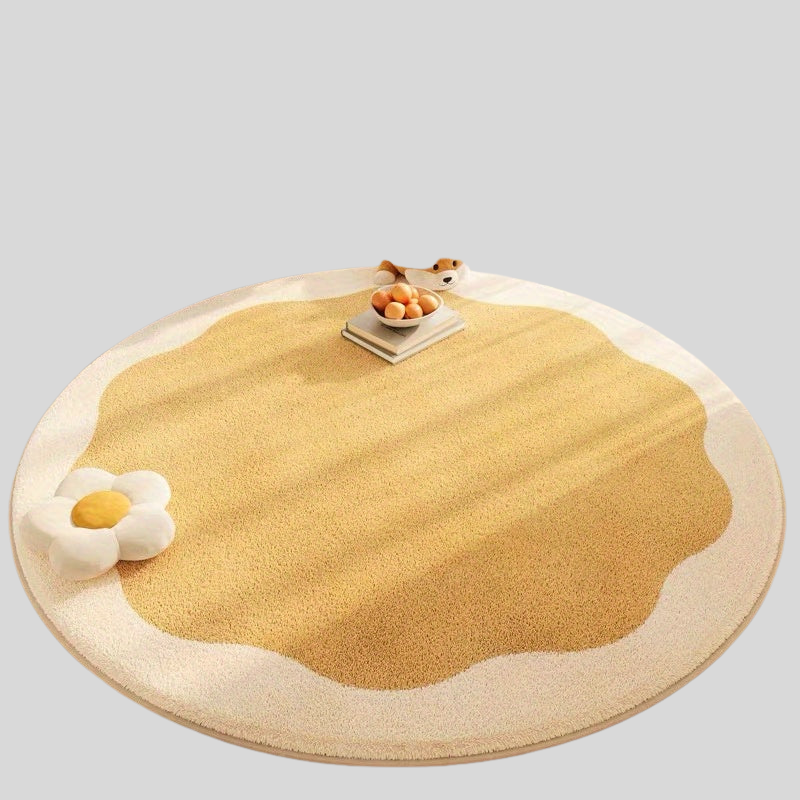 FloraPlush | Tapis Antidérapant À Fleurs Moelleux Pour Décoration Intérieure Et De Bureau | Valuna