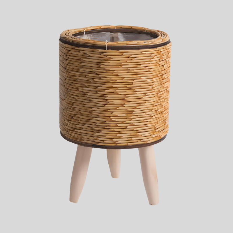 FauxRattan | Pot De Plante Rustique Fait Main – Panier À Fleurs Décoratif | Valuna