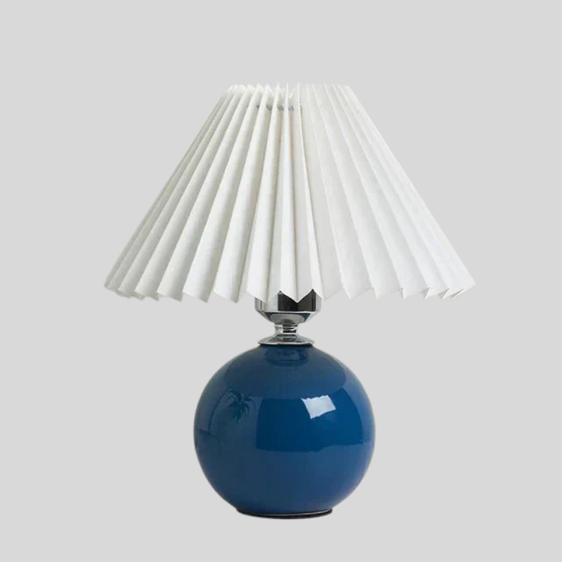 Plissé Glow | Lampe De Table Avec Abat-Jour De Luxe Plissé | Valuna