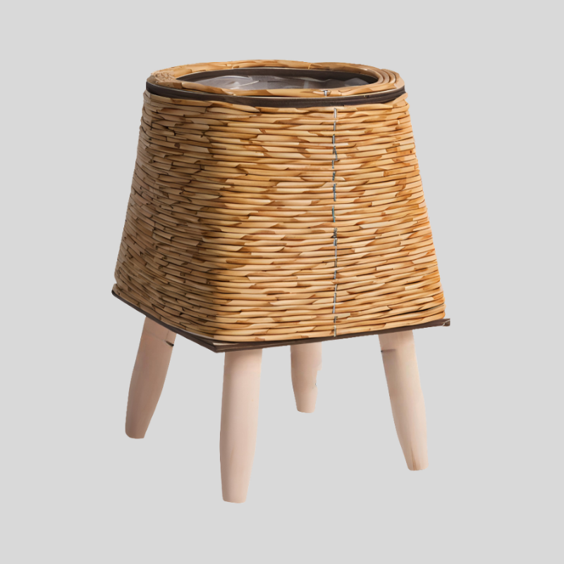 FauxRattan | Pot De Plante Rustique Fait Main – Panier À Fleurs Décoratif | Valuna