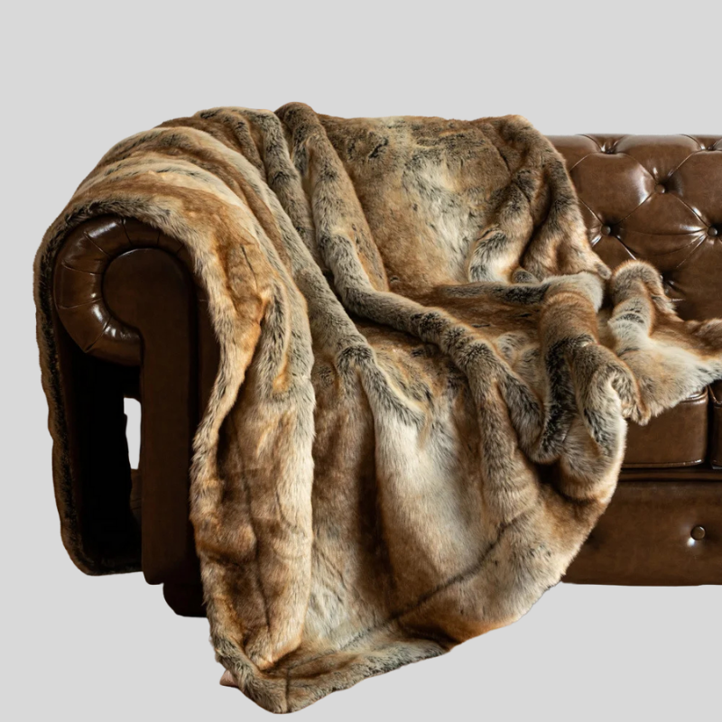 Fox Fur | Couverture En Fausse Fourrure Douce Et Luxueuse | Valuna