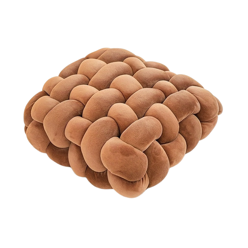 KnotHaven | Coussin En Nœud En Peluche Douce – Décoration Confortable Pour Canapé Et Lit | Valuna