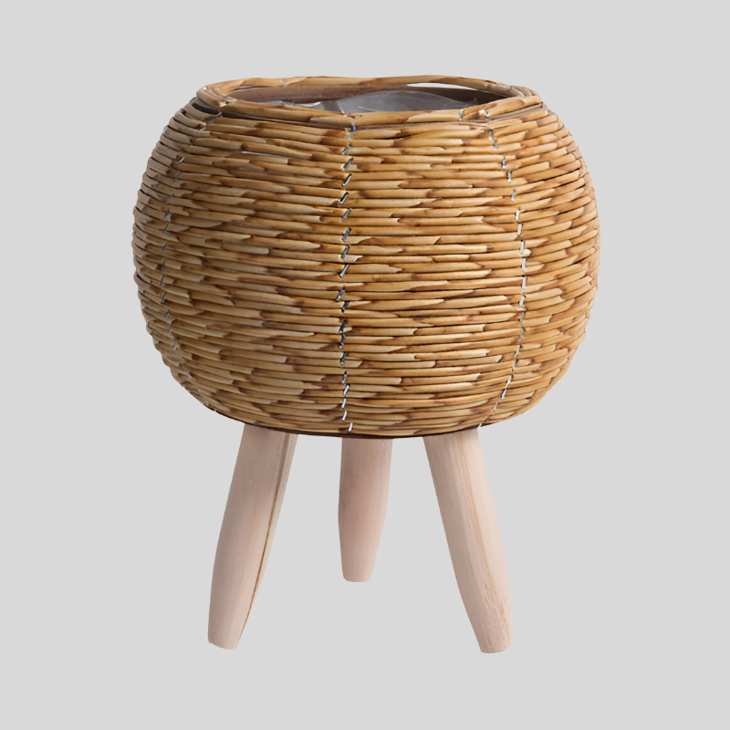 FauxRattan | Pot De Plante Rustique Fait Main – Panier À Fleurs Décoratif | Valuna