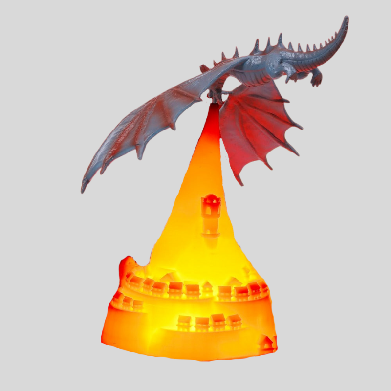 Dragon Light 3D | Lampe De Table Rechargeable – Lumière Magique De Nuit | Valuna