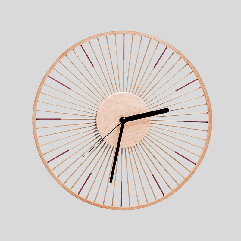 BamTick | Horloge Murale En Bambou Minimaliste Pour Maison Moderne | Valuna
