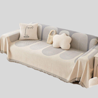 Nordic Boho | Couverture Réversible Avec Franges Et Protection Anti-Griffures Pour Chat | Valuna