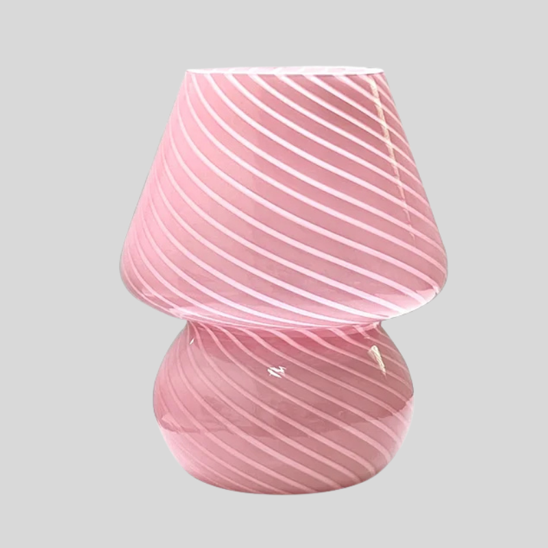 ZenMush | Lampe en Verre Rayé Minimaliste – Style Moderne & Lumière Douce | Valuna