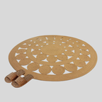 GeoRound | Tapis Rond Géométrique Antidérapant Pour Décoration Intérieure Et Bureau | Valuna