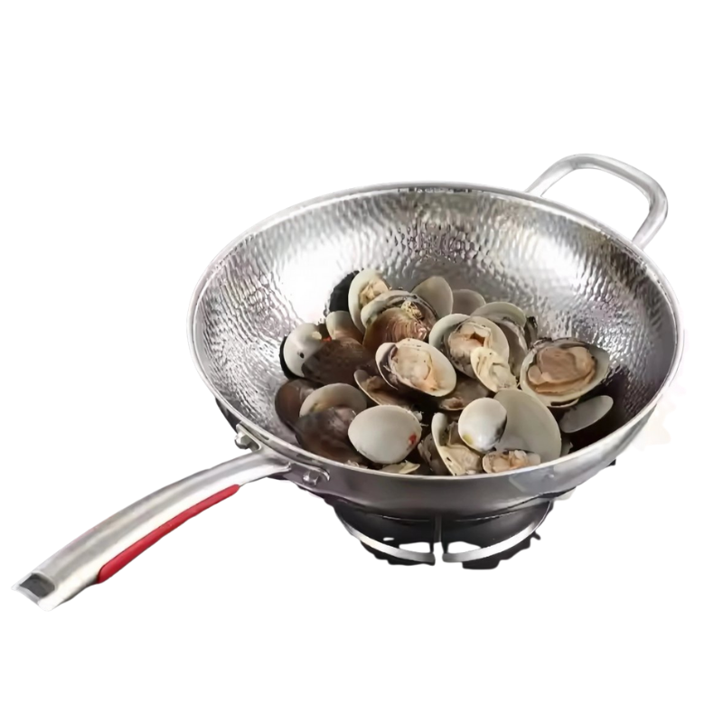 Cuistron | Wok en Titan Premium avec Fond Rond pour Cuisinières à Induction et Sautés Faciles | Valuna