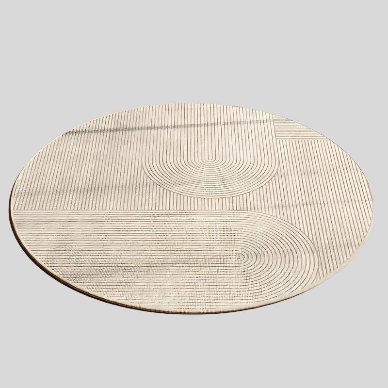 HomeOffice | Tapis Rond Antidérapant De 8 Mm D’Épaisseur Pour Maison Et Bureau | Valuna