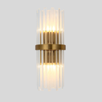 Pillevæg | Lampe Murale Moderne En Cristal 2 Têtes Pour Salon | Valuna