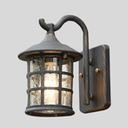 GrainGlass | Lanterne Murale En Verre Style Campagnard – Éclairage Unique Extérieur | Valuna