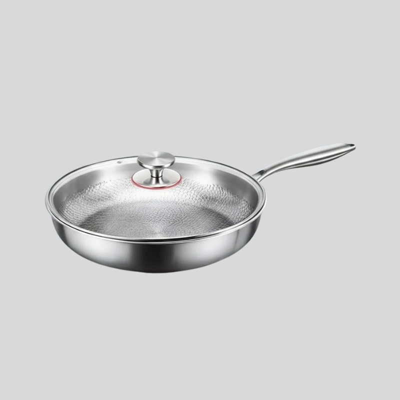 CookVion | Poêle Antiadhésive En Titane Martelé Pour Plaques À Induction Et Cuisines Modernes | Valuna