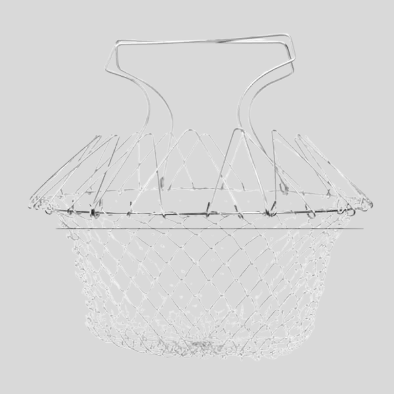 FryFold | Panier À Friture Pliable Multifonctionnel Pour Une Cuisine Facile | Valuna