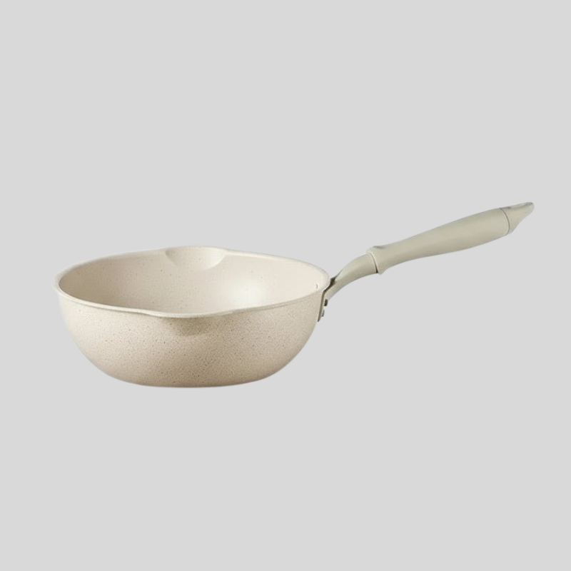 HeatonIQ | Wok Antiadhésif Profond Avec Revêtement En Pierre Maifan Pour Tous Les Types De Cuisinières | Valuna