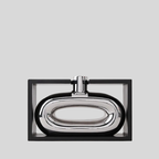 Silvara | Vase Argenté Avec Découpe Creuse | Valuna