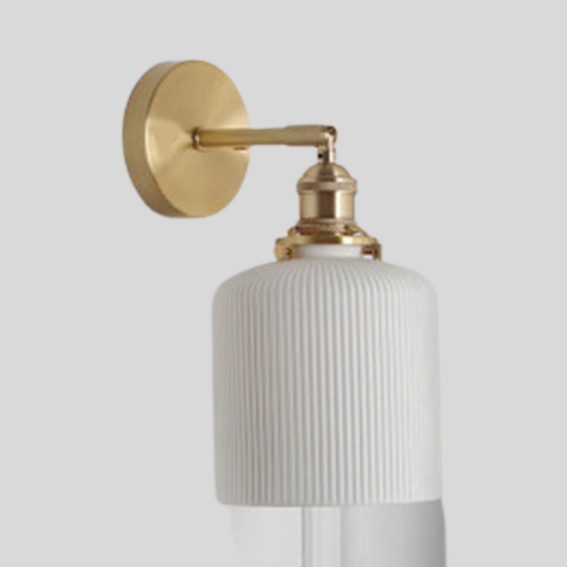 PorcelainWall | Applique Murale En Porcelaine Avec Support Laiton – Largeur 5/6/8,5 Pouces | Valuna