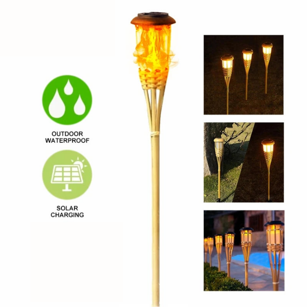 Meier | Torches Solaires À Effet Flamme Pour Jardin | Valuna