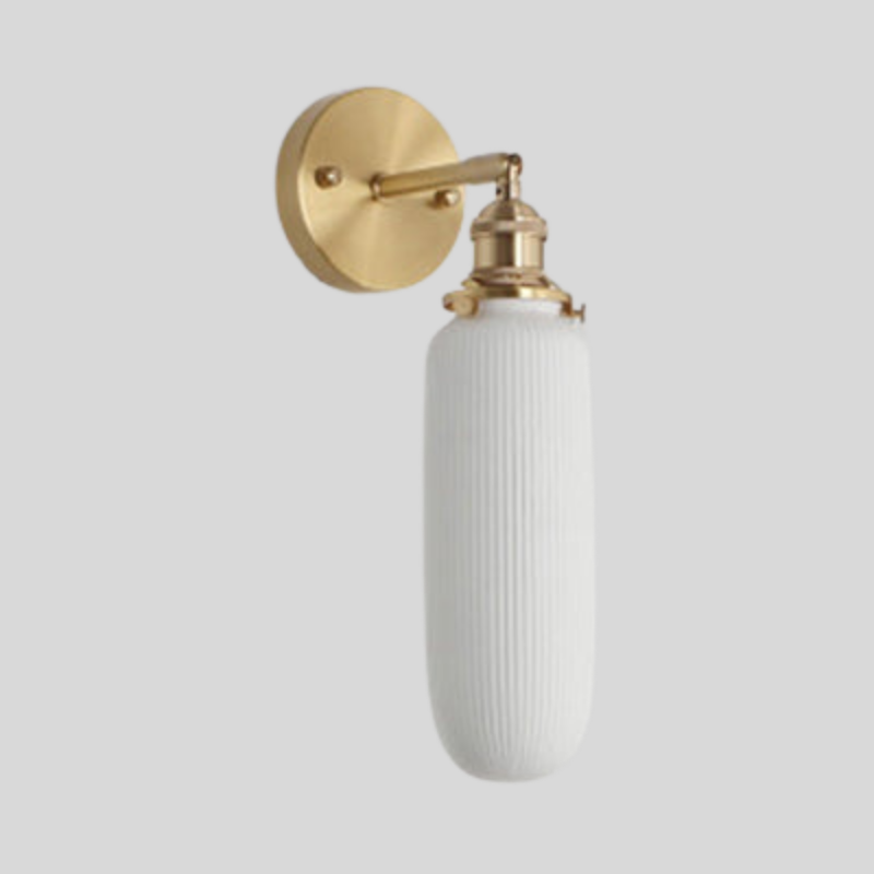 PorcelainWall | Applique Murale En Porcelaine Avec Support Laiton – Largeur 5/6/8,5 Pouces | Valuna