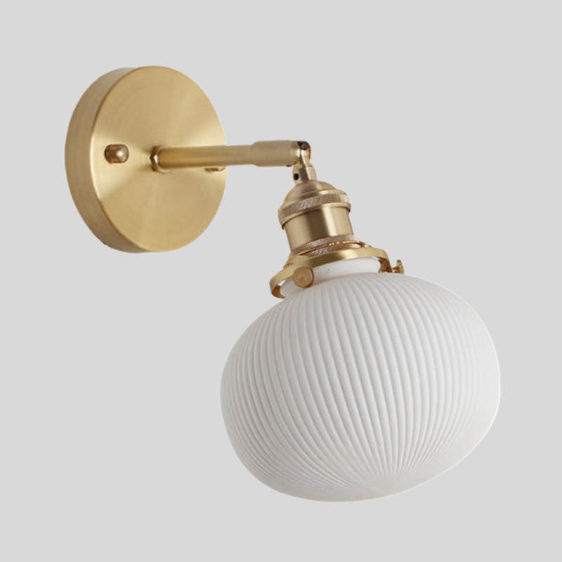 PorcelainWall | Applique Murale En Porcelaine Avec Support Laiton – Largeur 5/6/8,5 Pouces | Valuna