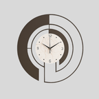 SerenityTick | Horloge Murale Géométrique Silencieuse – Mouvement Silencieux pour Espaces Paisibles | Valuna