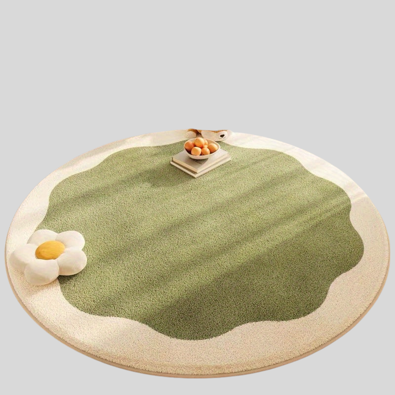 FloraPlush | Tapis Antidérapant À Fleurs Moelleux Pour Décoration Intérieure Et De Bureau | Valuna