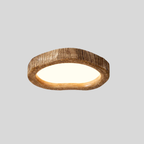 TimberLight | Lampe de Plafond en Bois Naturel – Éclairage Minimaliste et Chaleureux | Valuna