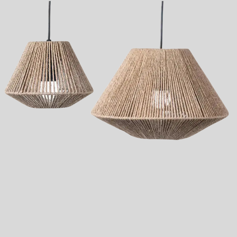 WeaveShade | Lampe Suspendue en Rotin Rustique – Ambiance Chaleureuse & Artisanale | Valuna