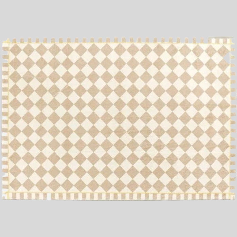 Plaid En Cachemire À Motif Damier | Douceur Et Élégance | Valuna