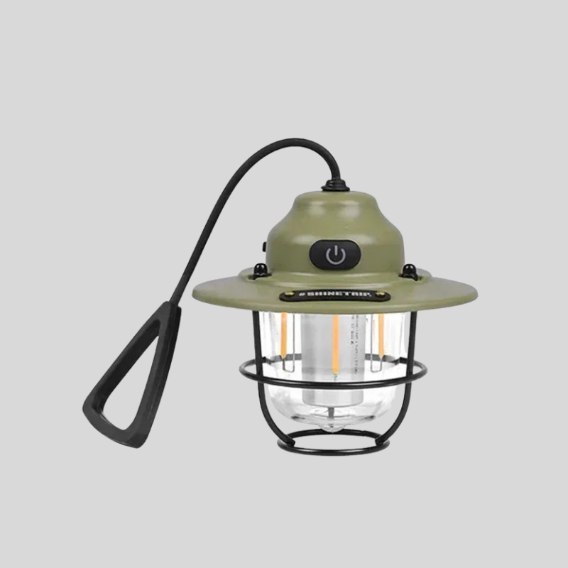 NostalgiaGlow | Lampe De Camping Rétro Rechargeable Avec Lumières Led Dimmables | Valuna