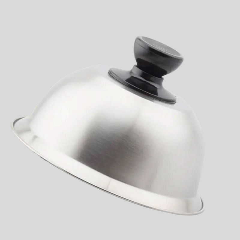 PanShield | Couvercle En Acier Inoxydable Pour Une Cuisson Homogène Et Un Fondant Parfait | Valuna