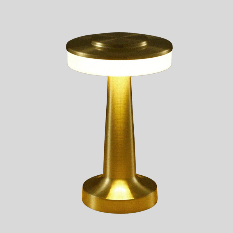 Lampe De Table LED Rechargeable | Style Rétro Avec Variateur Tactile | Valuna