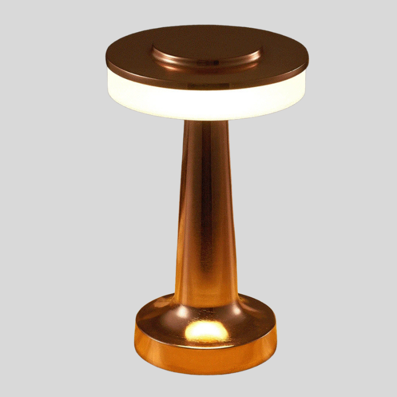 Lampe De Table LED Rechargeable | Style Rétro Avec Variateur Tactile | Valuna