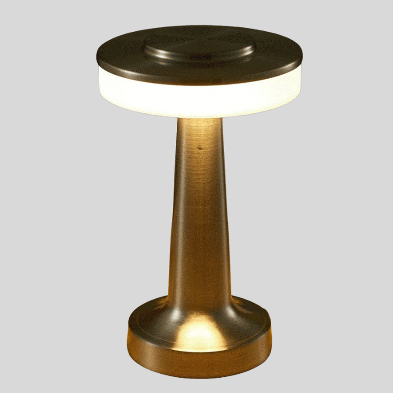 Lampe De Table LED Rechargeable | Style Rétro Avec Variateur Tactile | Valuna