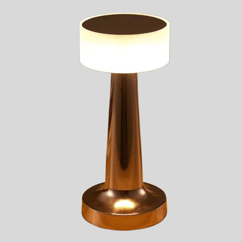 Lampe De Table LED Rechargeable | Style Rétro Avec Variateur Tactile | Valuna
