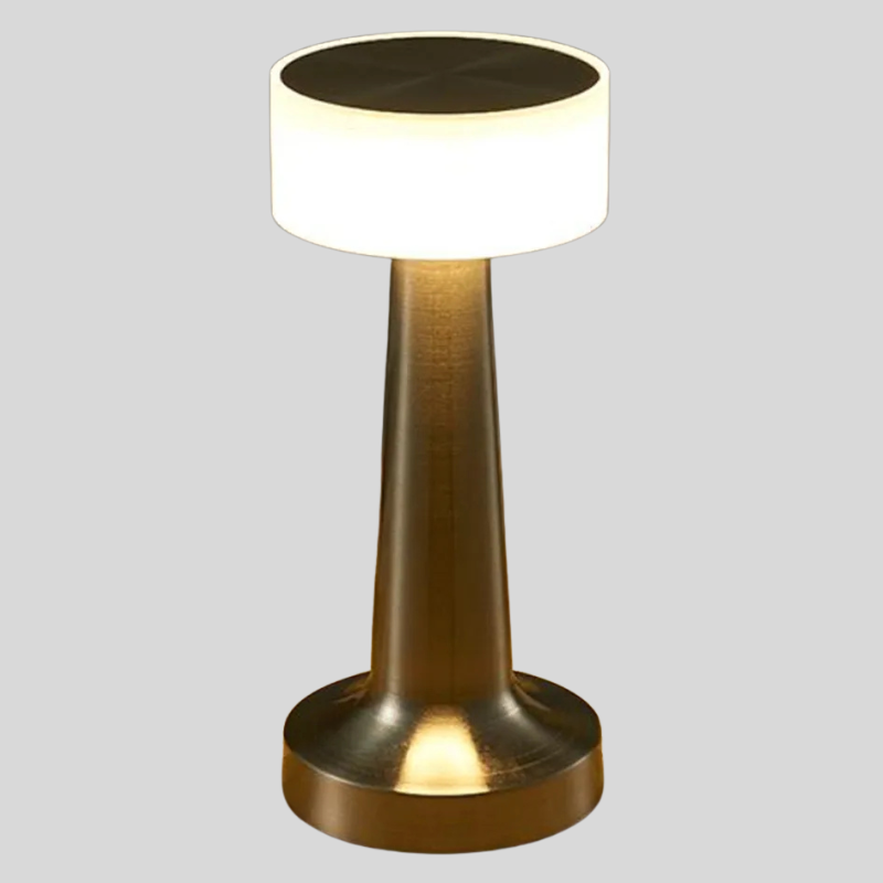Lampe De Table LED Rechargeable | Style Rétro Avec Variateur Tactile | Valuna