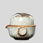 KuaiKe | Ensemble De Gaiwan En Céramique Pour Thé De Camping Kung Fu Avec Théière Et Tasse | Valuna