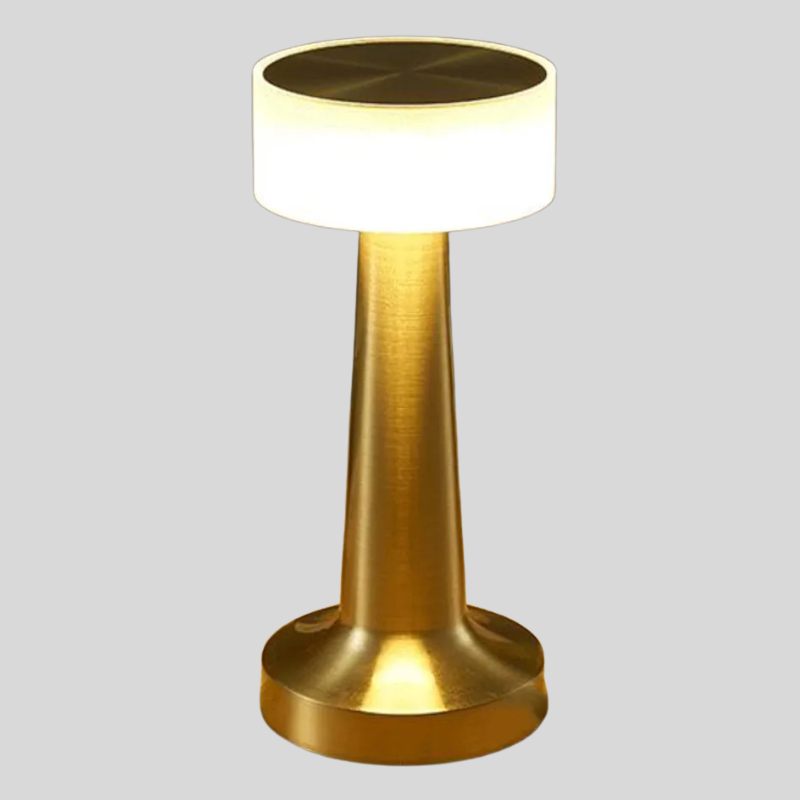 Lampe De Table LED Rechargeable | Style Rétro Avec Variateur Tactile | Valuna