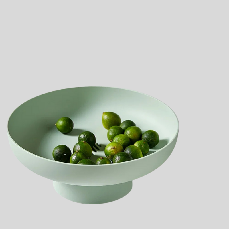 FruitFlow | Bol À Fruits Moderne Avec Égouttage Et Point Central Décoratif Pour Cuisine Et Table | Valuna