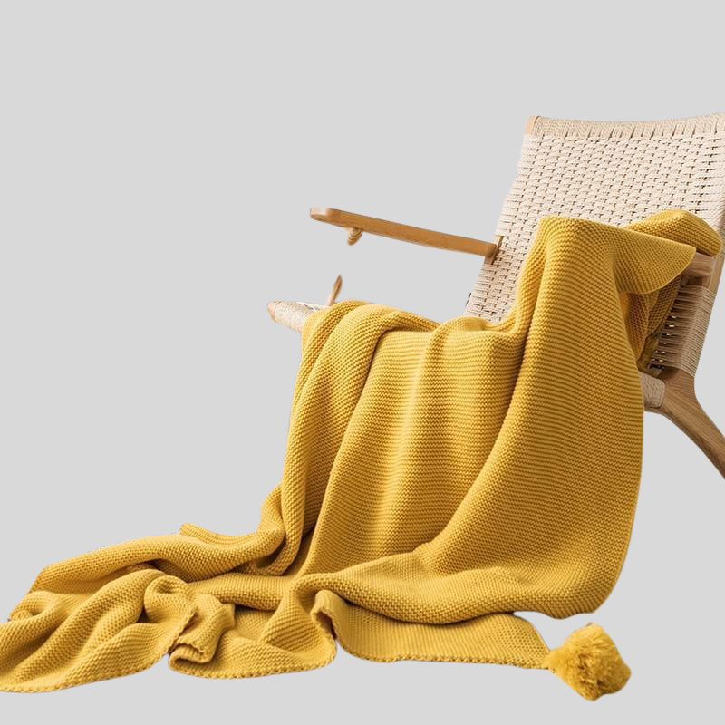 Tabitha Knit | Couverture Tricotée Élégante Pour Salon Ou Chambre | Valuna