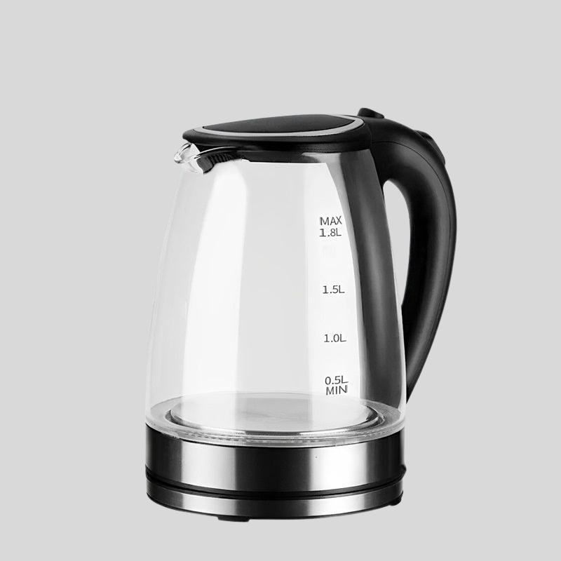 GlassGlow | Bouilloire Électrique En Verre 1,8L Avec Éclairage Led – Chauffage Rapide Et Élégant | Valuna
