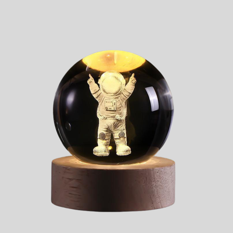 SternenGlanz | Lampe De Nuit En Cristal 3D – Éclat Élégant Et Ambiance Romantique | Valuna