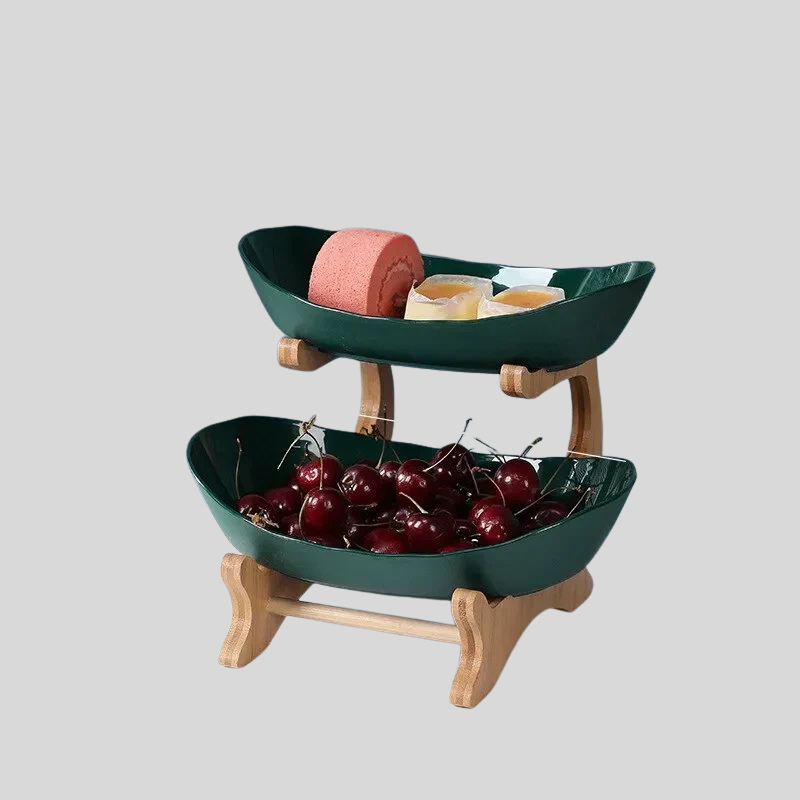 TierFruit | Corbeille à Fruits Ovale à 2 ou 3 Étages – Organisation Élégante | Valuna