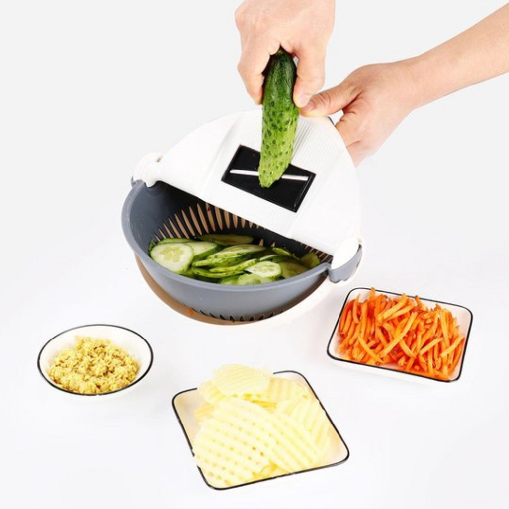 Coupe Fruits Et Légumes Multifonction Avec Lames Interchangeables - Valuna